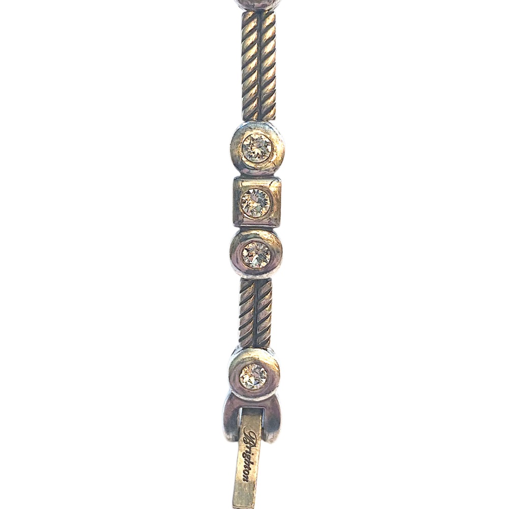 At BRIGHTON Roseville Watch Silver Crystal Rhinestone - Picture 3 of 4